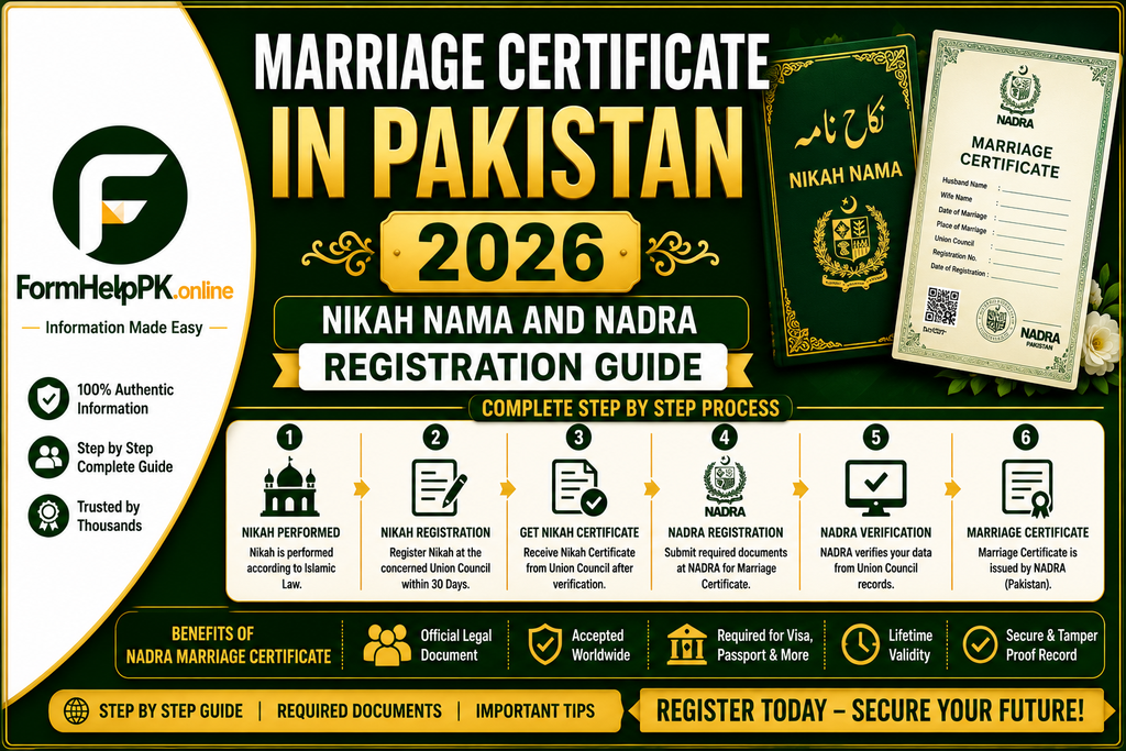 Marriage Certificate in Pakistan 2026 Nikah Nama and NADRA Registration Guide