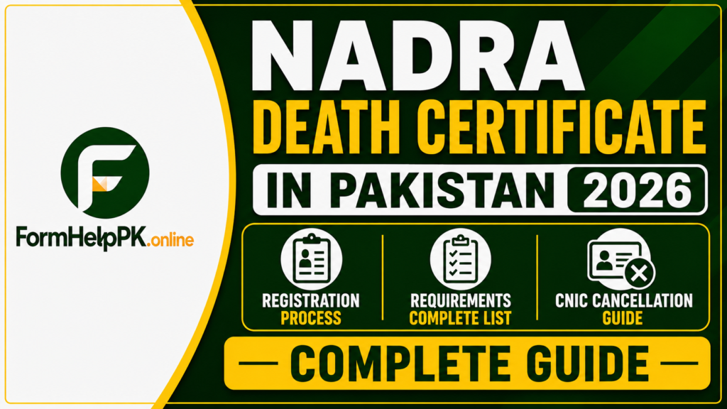NADRA Death Certificate in Pakistan 2026 | Registration, Requirements and CNIC Cancellation Guide